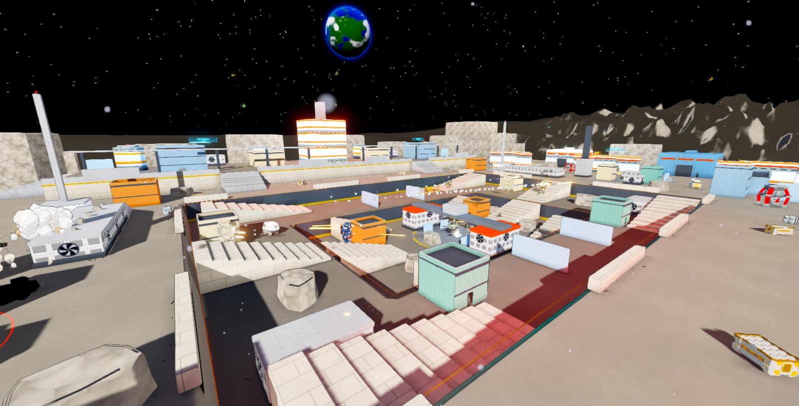 Pale Quarry, a mining station on the Moon, in Sliplap